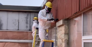 Certified team working safely despite the asbestos labor shortage